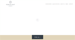 Desktop Screenshot of porchlighthomes.com
